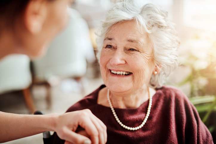 Smiling patient